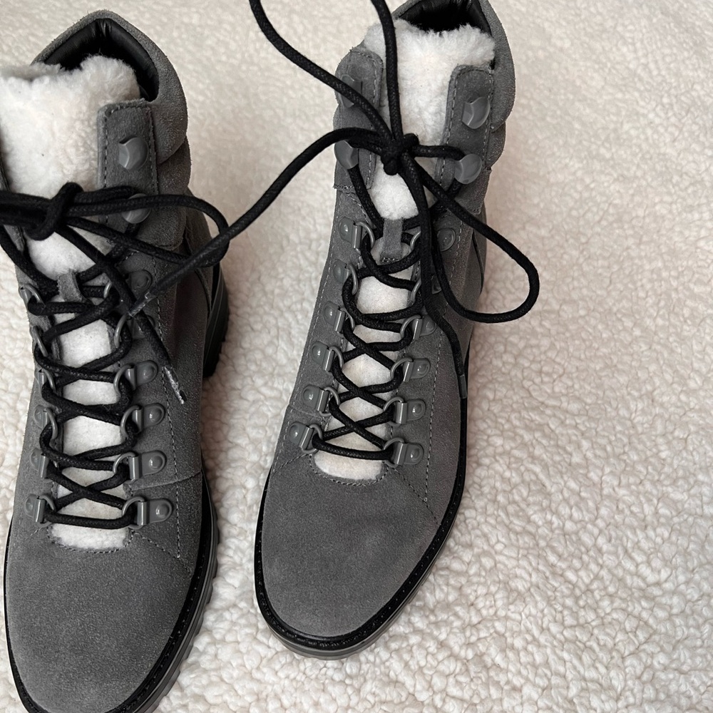 Marc Fisher Mallie Lug Sole Sherpa Booties